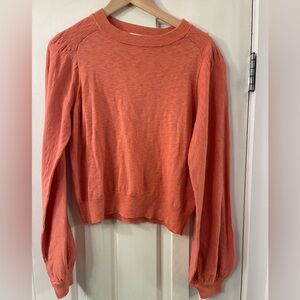 Joie coral salmon colour cotton sweater NWOT